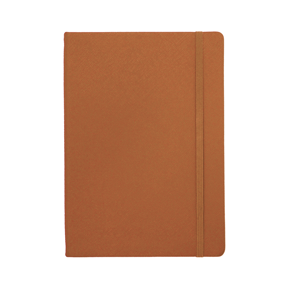 Caramel - A5 Saffiano Notebook - THEIMPRINT PTE LTD