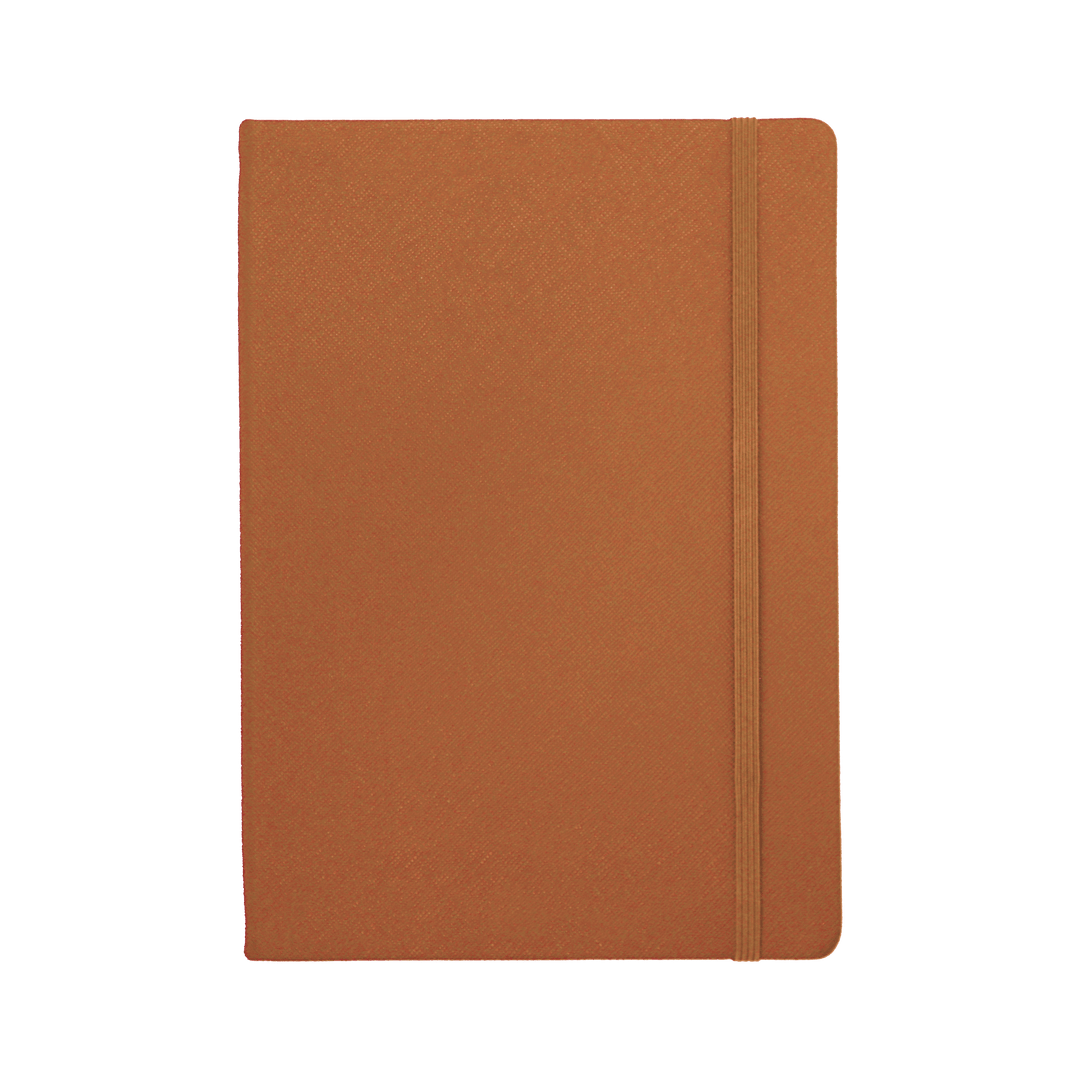 Caramel - A5 Saffiano Notebook - THEIMPRINT PTE LTD