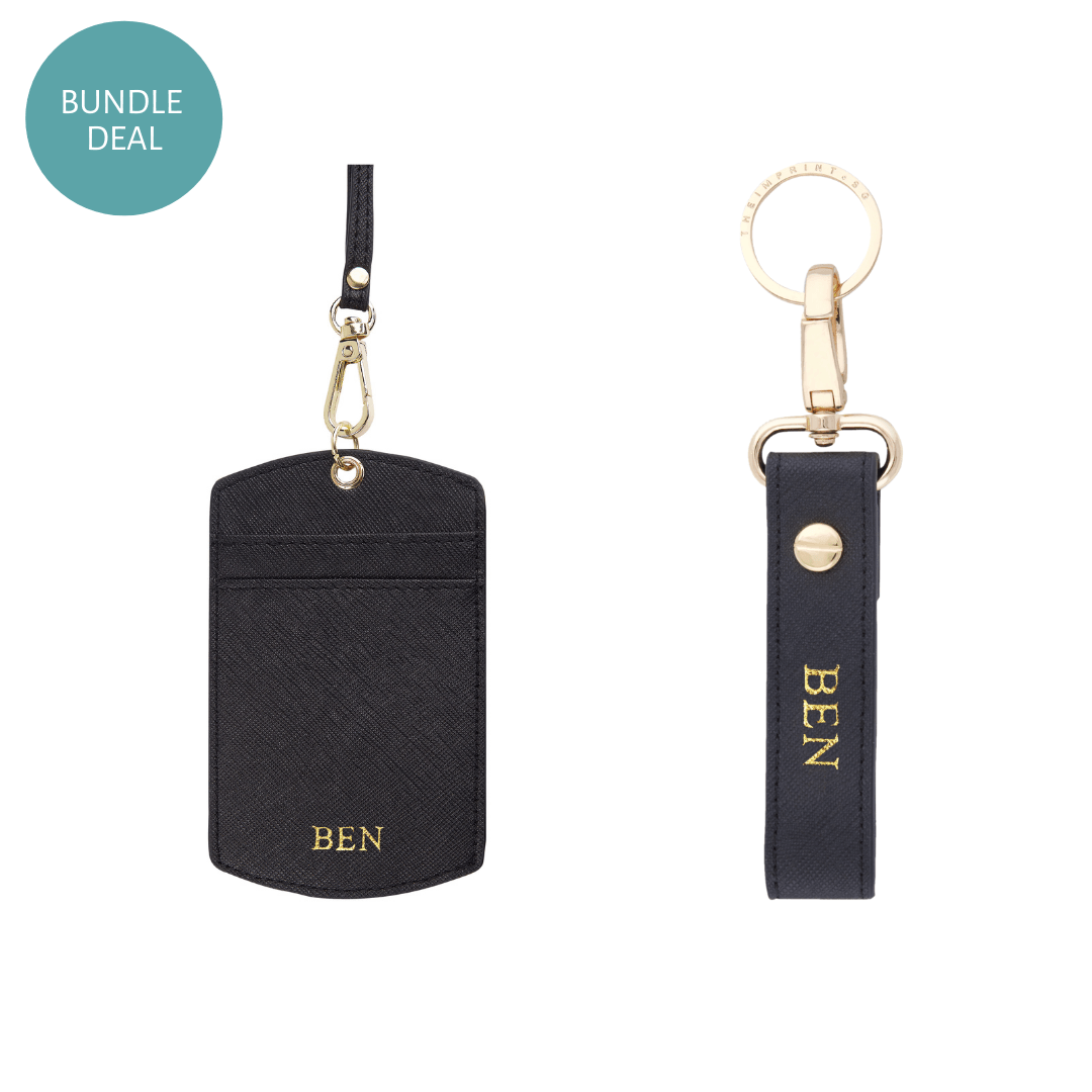 Best Selling Bundle Set - ID Cardholder Lanyard & Keychain - THEIMPRINT PTE LTD