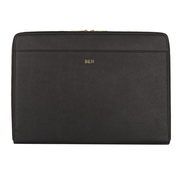 Black - Saffiano 13'' Laptop Sleeve - THEIMPRINT CO