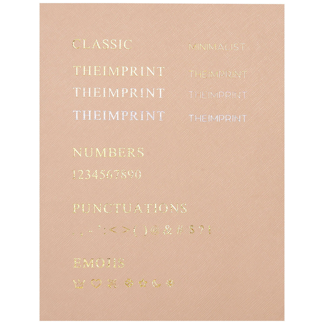 Nude - Large Saffiano Pouch - THEIMPRINT PTE LTD