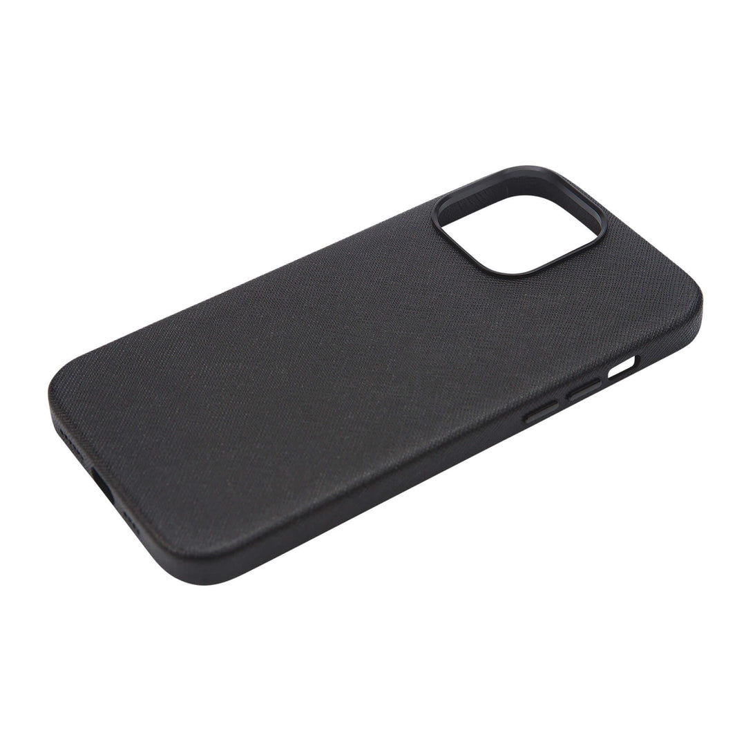 Black - iPhone 13 Series Full Wrap Saffiano Phone Case - THEIMPRINT PTE LTD