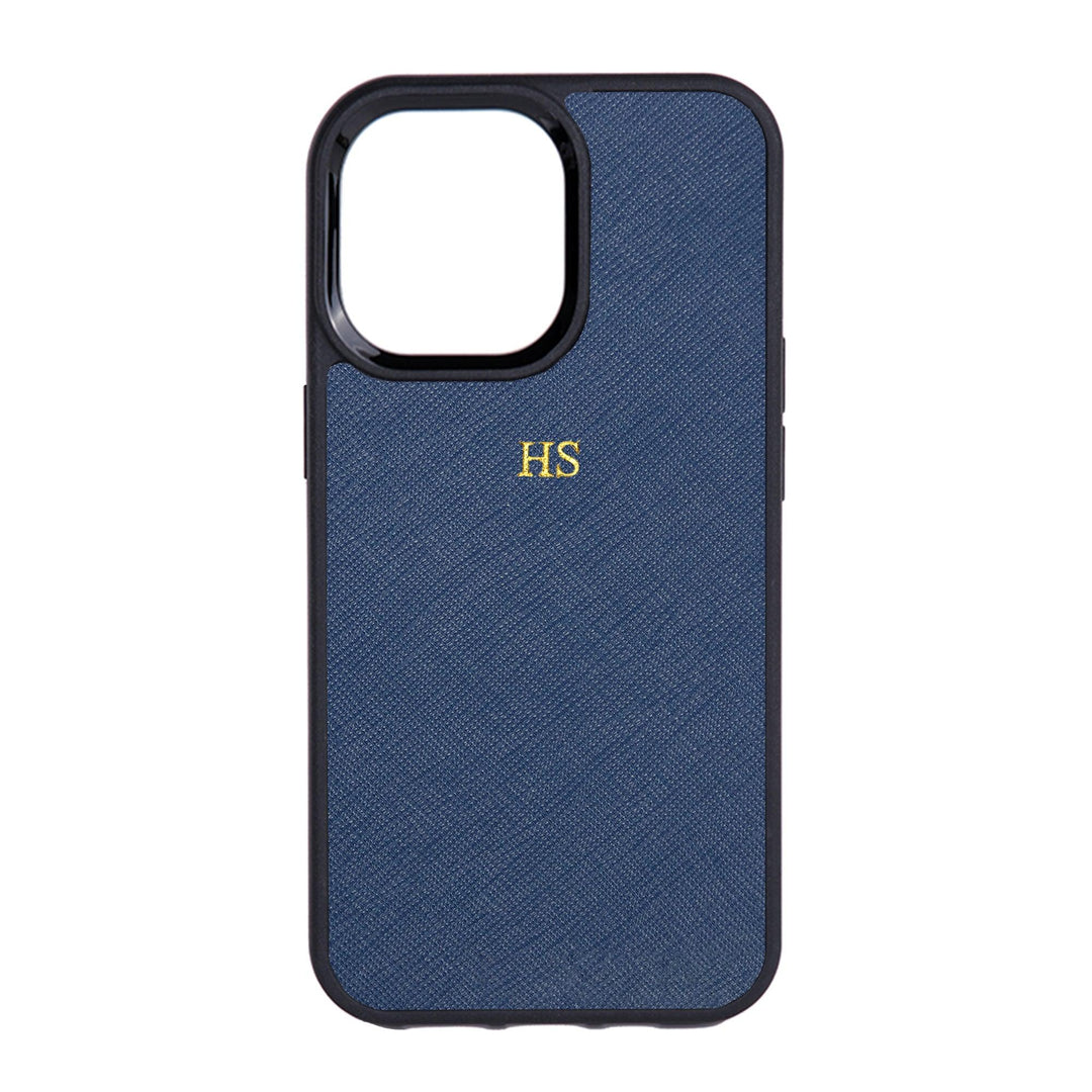 Navy - iPhone 13 Series Saffiano Phone Case - THEIMPRINT PTE LTD