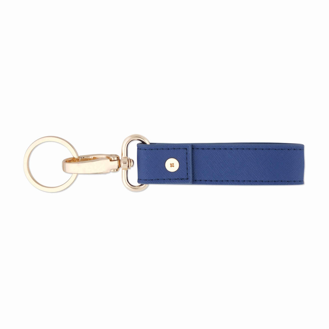 Navy - Saffiano Keychain | Personalise | TheImprint Singapore