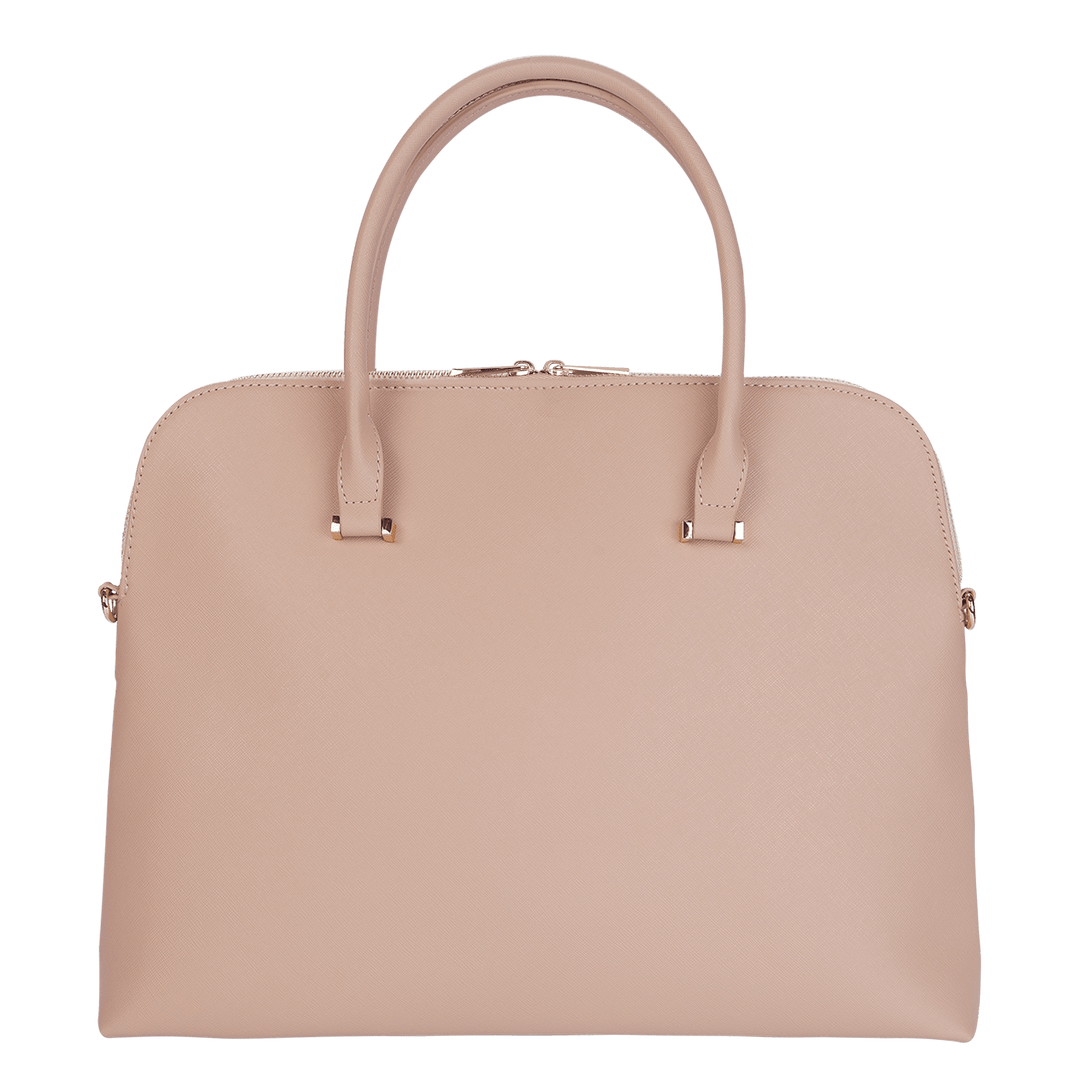 Nude - Saffiano Laptop Bag - THEIMPRINT PTE LTD