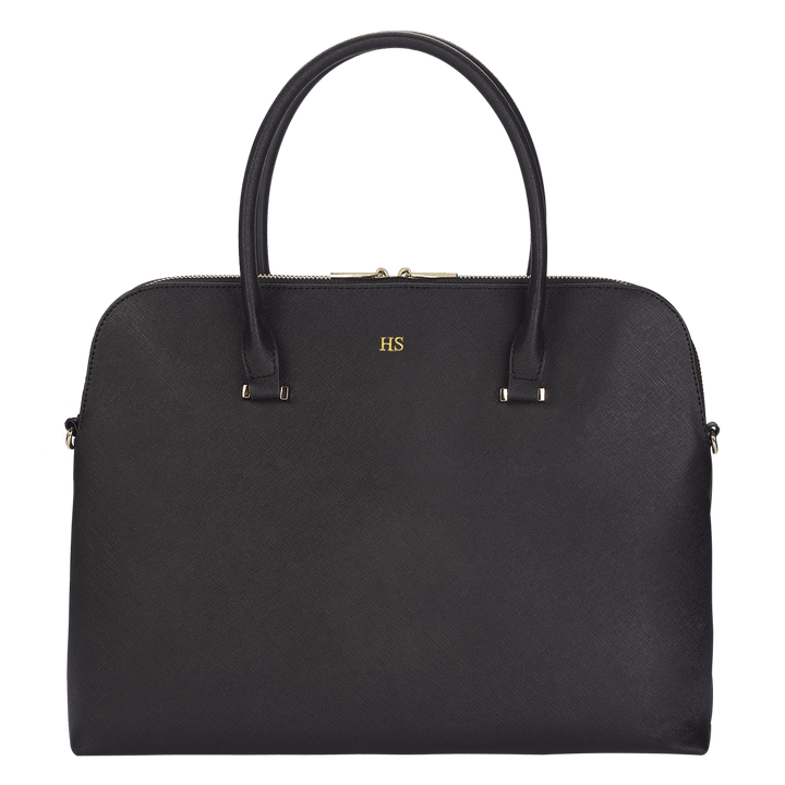 Black - Saffiano Laptop Bag - THEIMPRINT PTE LTD