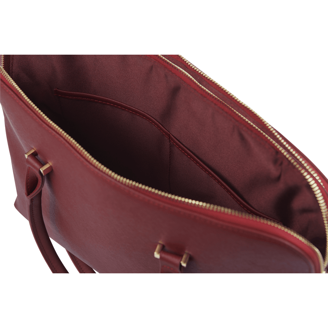 Burgundy - Saffiano Laptop Bag