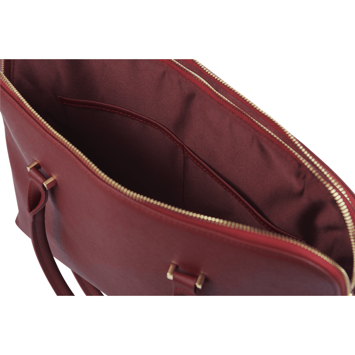 Burgundy - Saffiano Laptop Bag