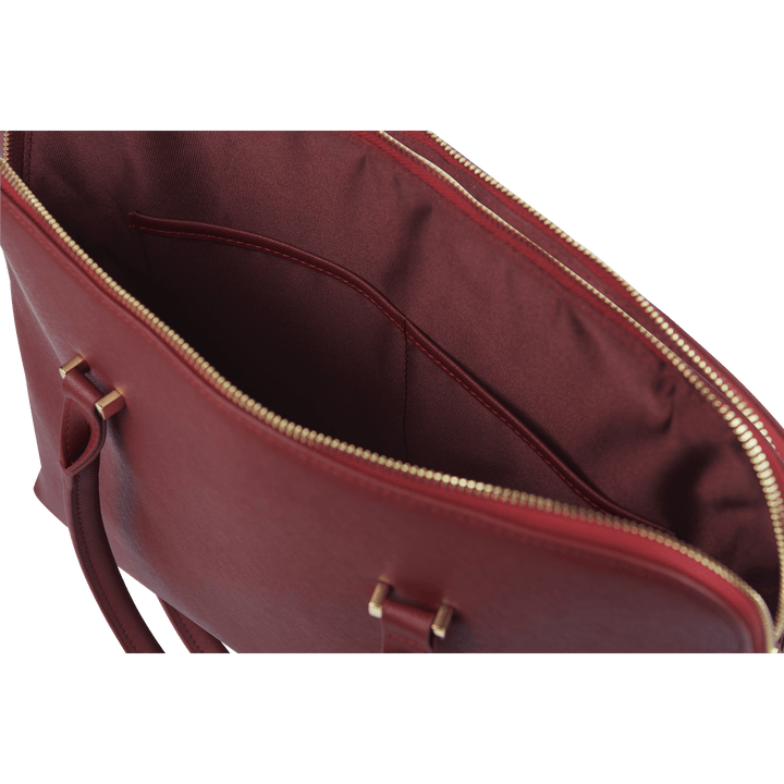 Burgundy - Saffiano Laptop Bag - THEIMPRINT PTE LTD