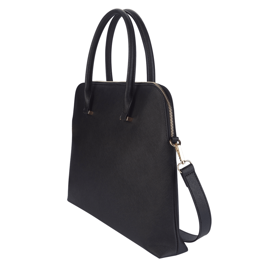Black - Saffiano Laptop Bag - THEIMPRINT PTE LTD