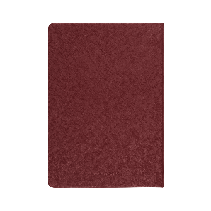 Burgundy - A5 Saffiano Notebook