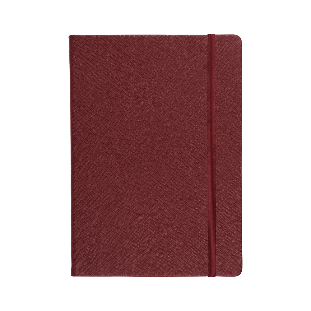 Burgundy - A5 Saffiano Notebook | Personalise | TheImprint Singapore