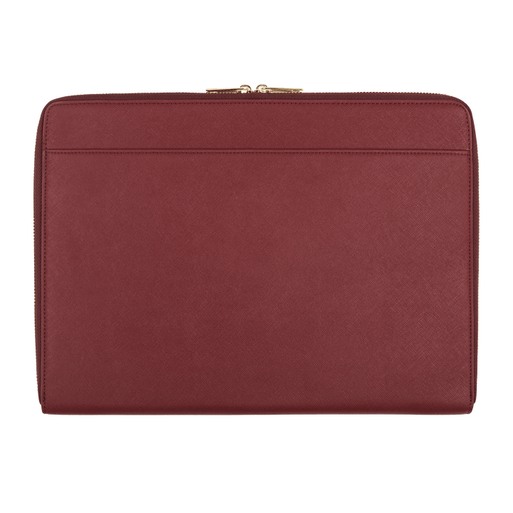 Burgundy - Saffiano Laptop Sleeve | Personalise | TheImprint Singapore
