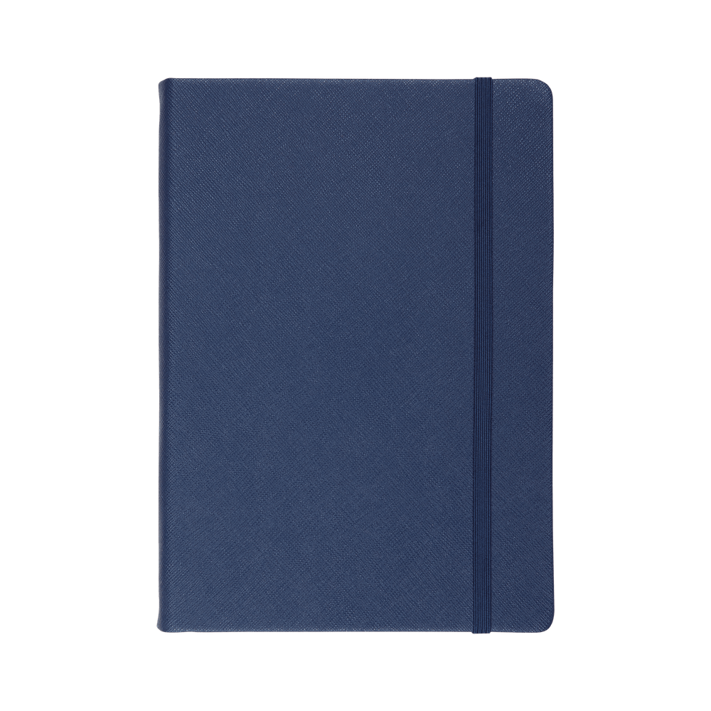 Navy - A5 Saffiano Notebook | Personalise | TheImprint Singapore