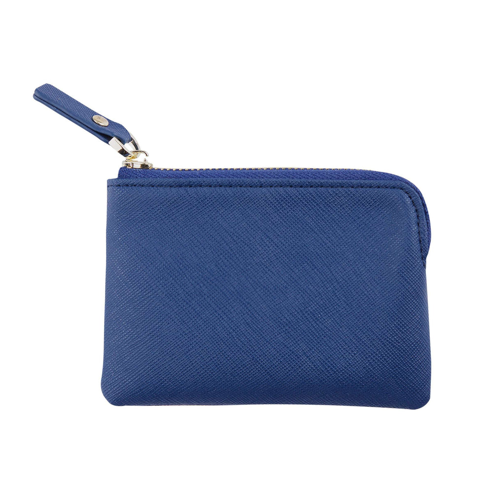 Navy - Saffiano Coin Pouch | Personalise | TheImprint Singapore