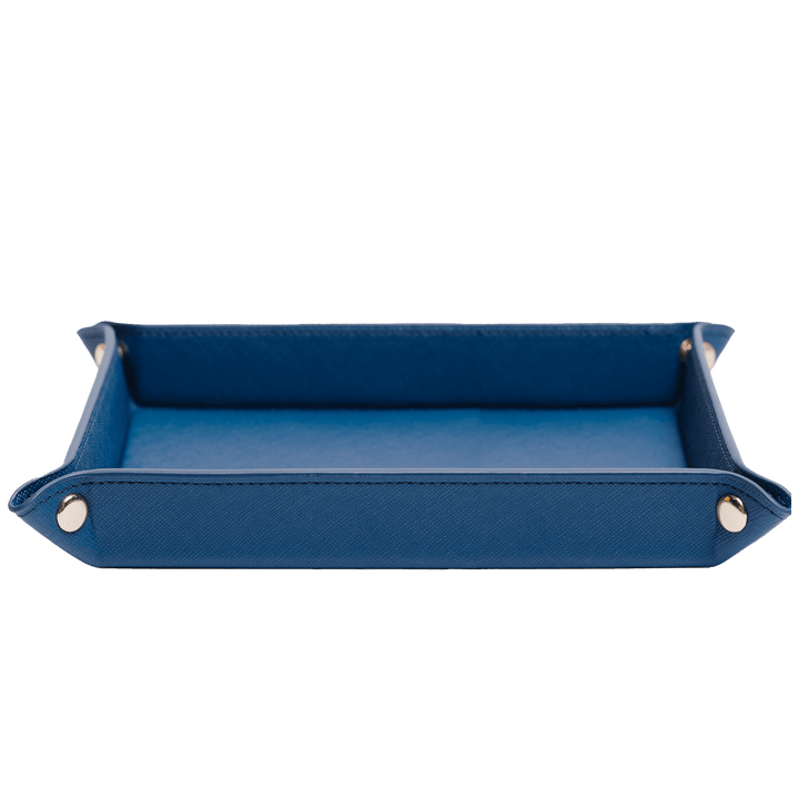 Saffiano Leather Tray - Navy