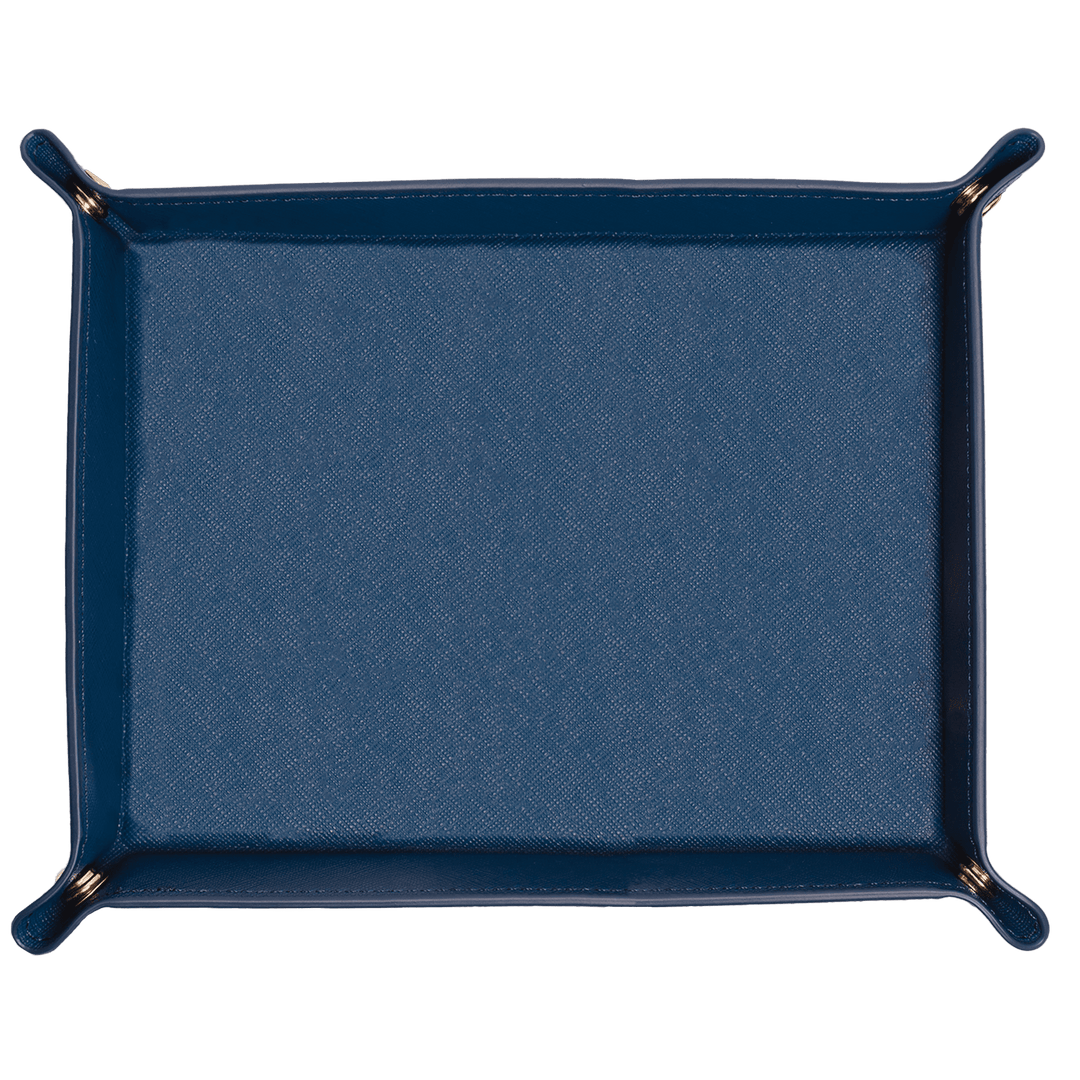 Saffiano Leather Tray - Navy