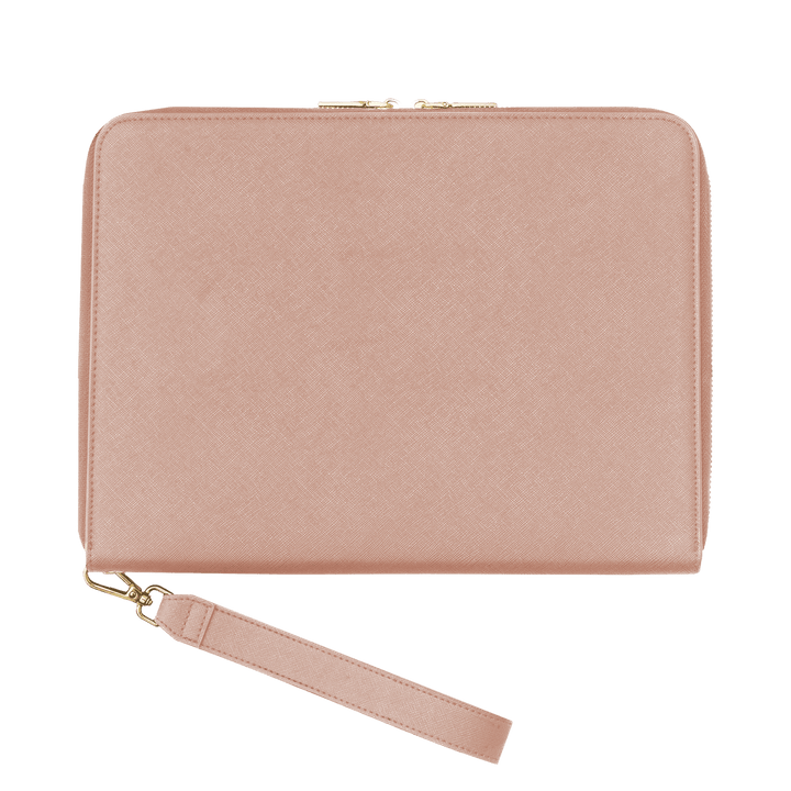 Nude - Large Saffiano Pouch - THEIMPRINT PTE LTD