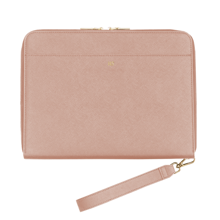 Nude - Large Saffiano Pouch - THEIMPRINT PTE LTD