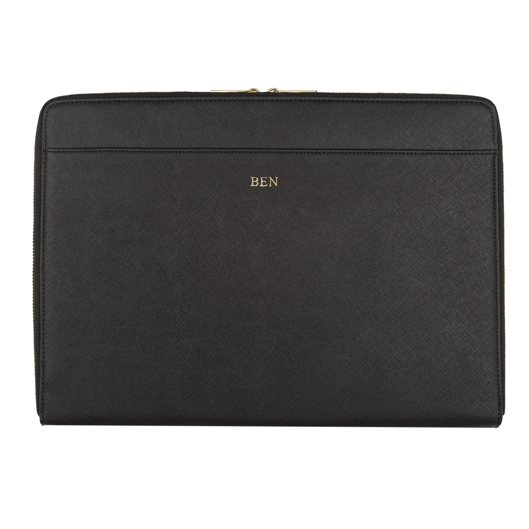 Black - Saffiano 13'' Laptop Sleeve - THEIMPRINT CO