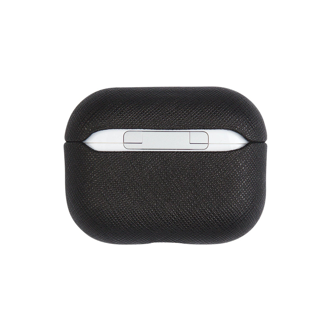 Black - Saffiano AirPod Pro Case Cover - THEIMPRINT