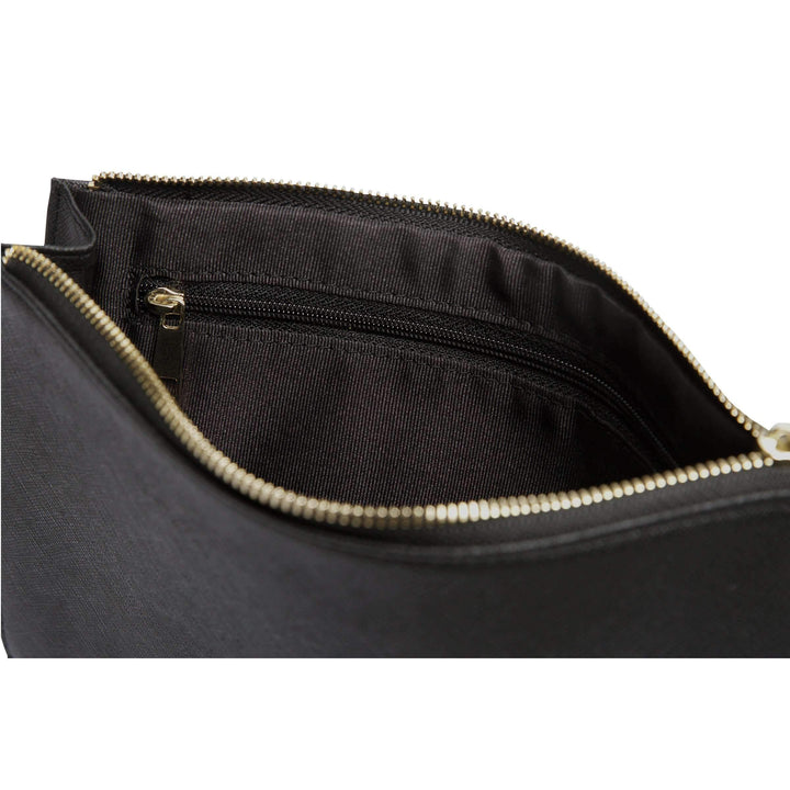 Black - Small Saffiano Pouch | Personalise | TheImprint Singapore