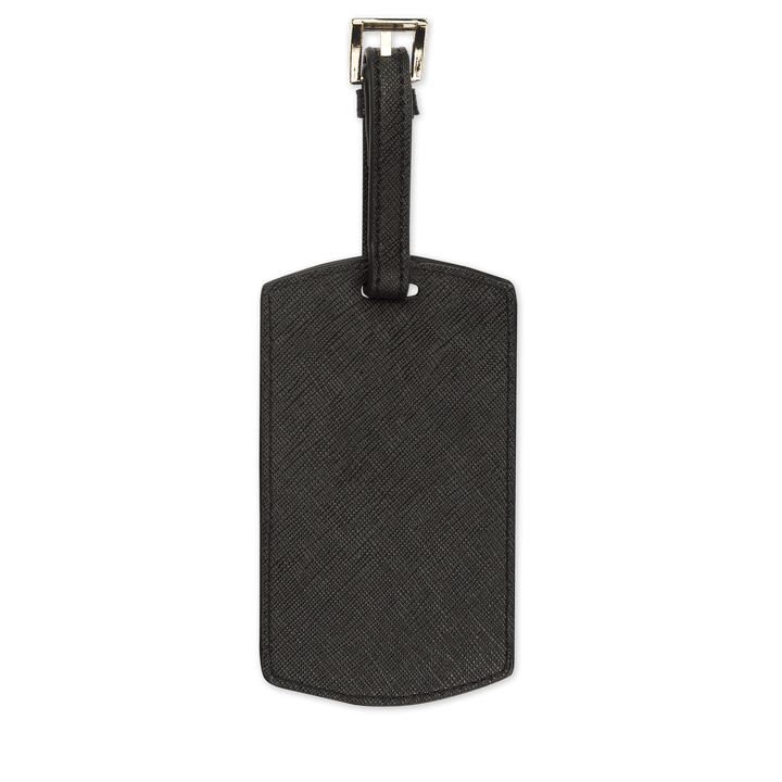 Black Saffiano Luggage Tag | Personalise | TheImprint Singapore