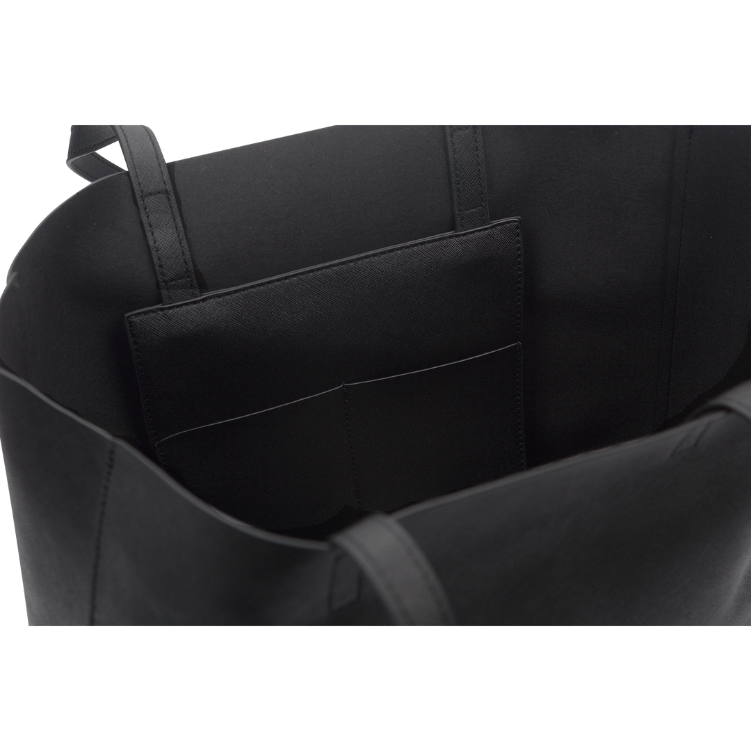 Black - Saffiano Tote Bag - THEIMPRINT PTE LTD