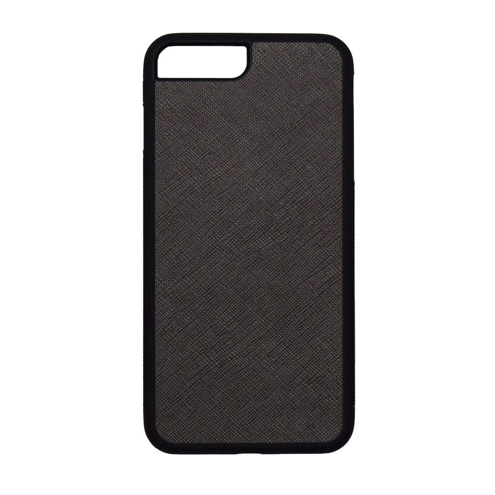 Black iPhone 7 Plus / 8 Plus Saffiano Phone Case | Personalise | TheImprint Singapore