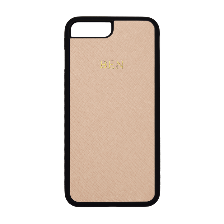 Nude - iPhone 7 Plus / 8 Plus Saffiano Phone Case | Personalise | TheImprint Singapore