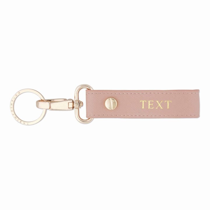 Nude - Saffiano Keychain | Personalise | TheImprint Singapore