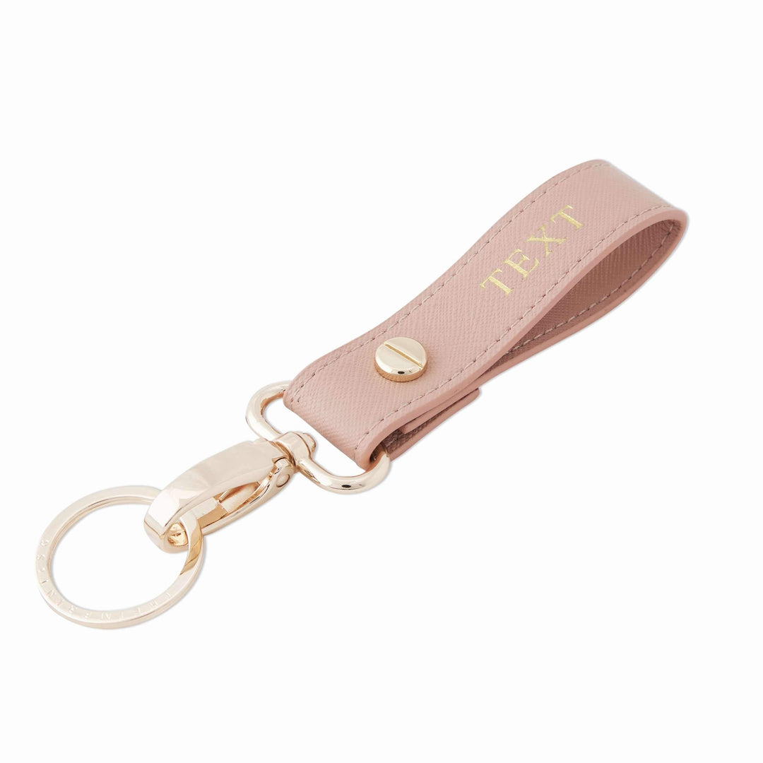 Nude - Saffiano Keychain | Personalise | TheImprint Singapore