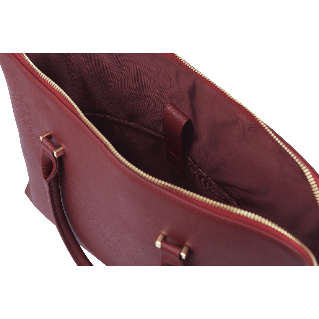 Burgundy - Saffiano Laptop Bag