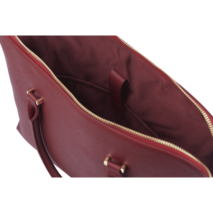 Burgundy - Saffiano Laptop Bag - THEIMPRINT PTE LTD