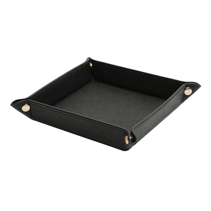 Saffiano Leather Tray - Black - THEIMPRINT PTE LTD