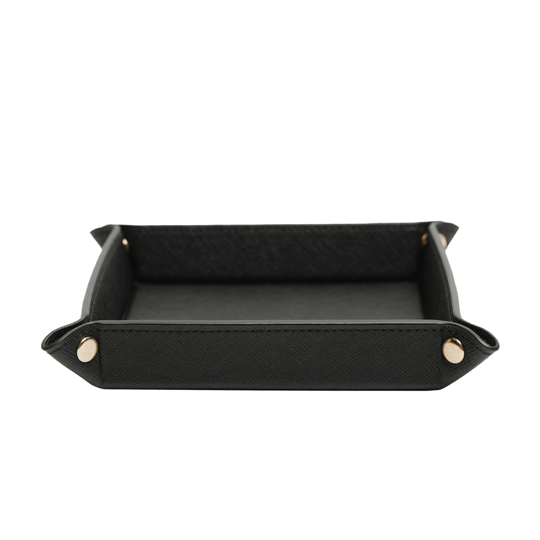 Saffiano Leather Tray - Black - THEIMPRINT PTE LTD