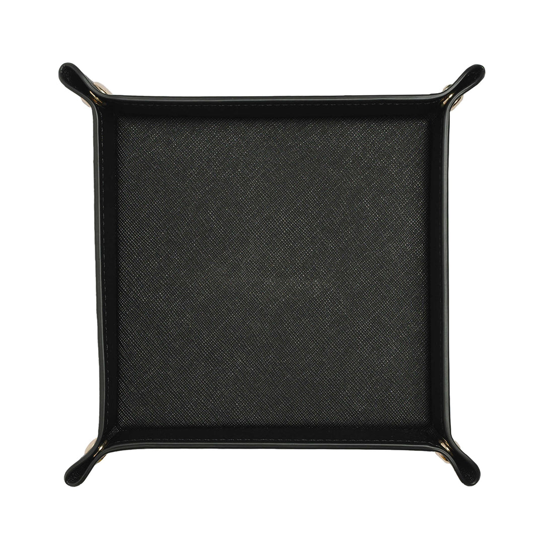 Saffiano Leather Tray - Black - THEIMPRINT PTE LTD