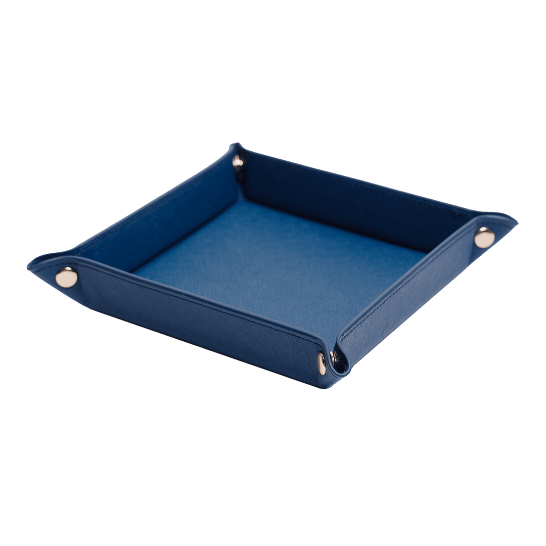 Saffiano Leather Tray - Navy - THEIMPRINT PTE LTD