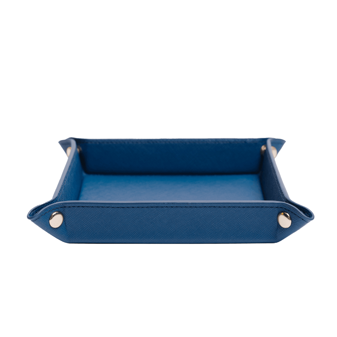 Saffiano Leather Tray - Navy - THEIMPRINT PTE LTD