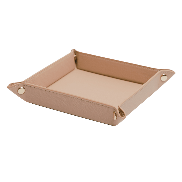 Saffiano Leather Tray - Nude - THEIMPRINT PTE LTD