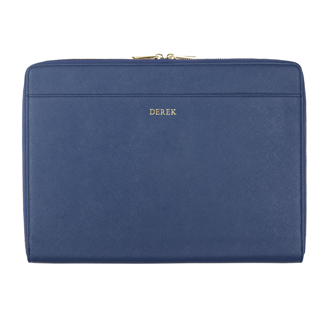 Navy - Saffiano 13'' Laptop Sleeve - THEIMPRINT CO