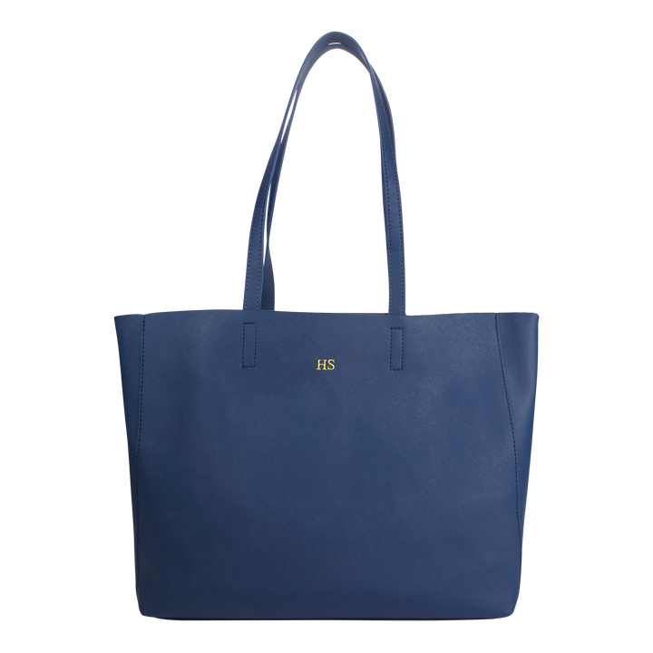 Navy - Saffiano Tote Bag