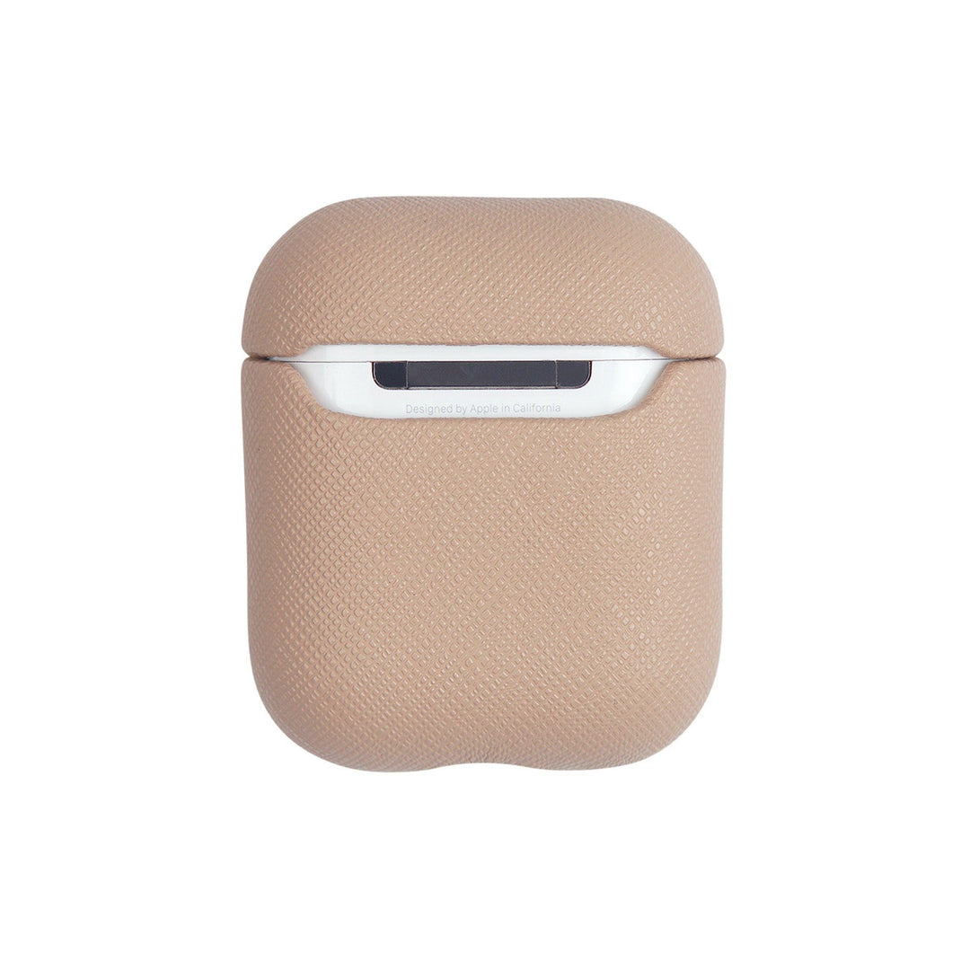 Nude - Saffiano AirPod Case Cover - THEIMPRINT