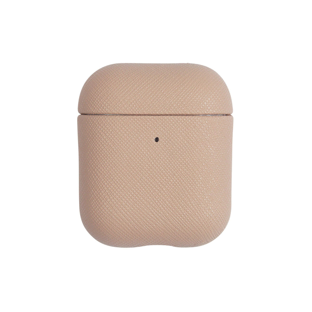 Nude - Saffiano AirPod Case Cover - THEIMPRINT