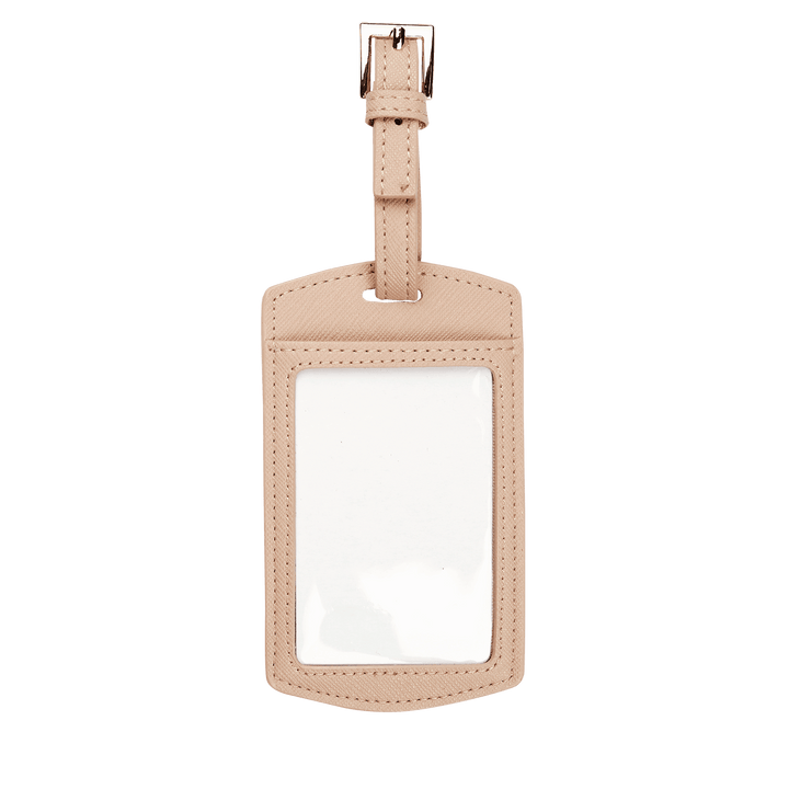 Nude - Saffiano Luggage Tag | Personalise | TheImprint Singapore