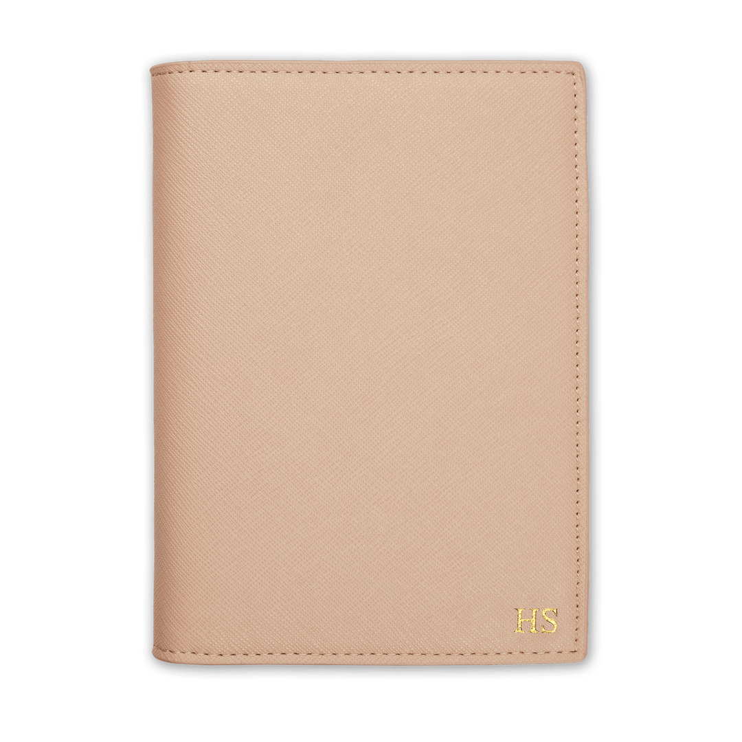 Nude - Saffiano Passport Cover | Personalise | TheImprint Singapore