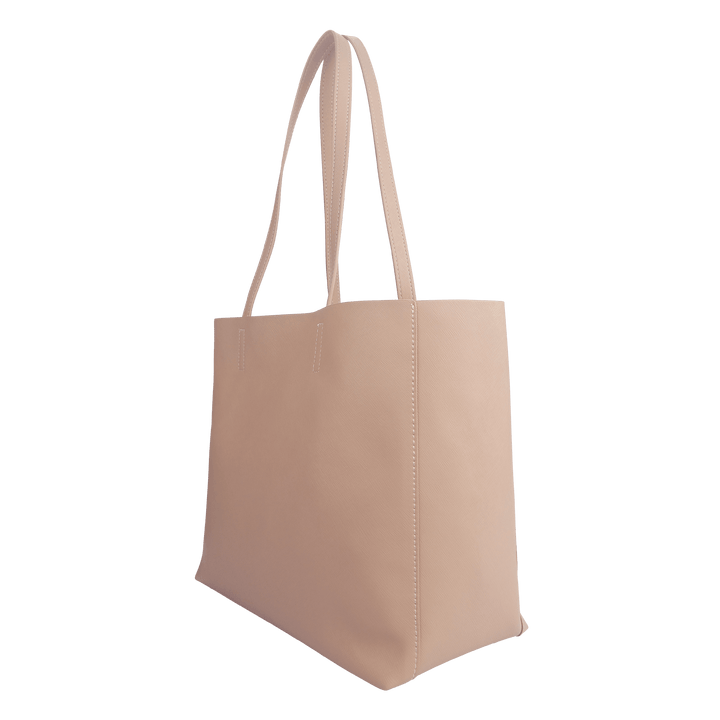 Nude - Saffiano Tote Bag - THEIMPRINT PTE LTD