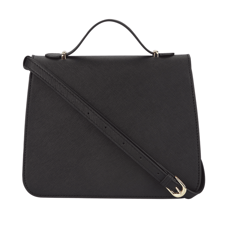 Black - Saffiano Shoulder Bag - THEIMPRINT PTE LTD