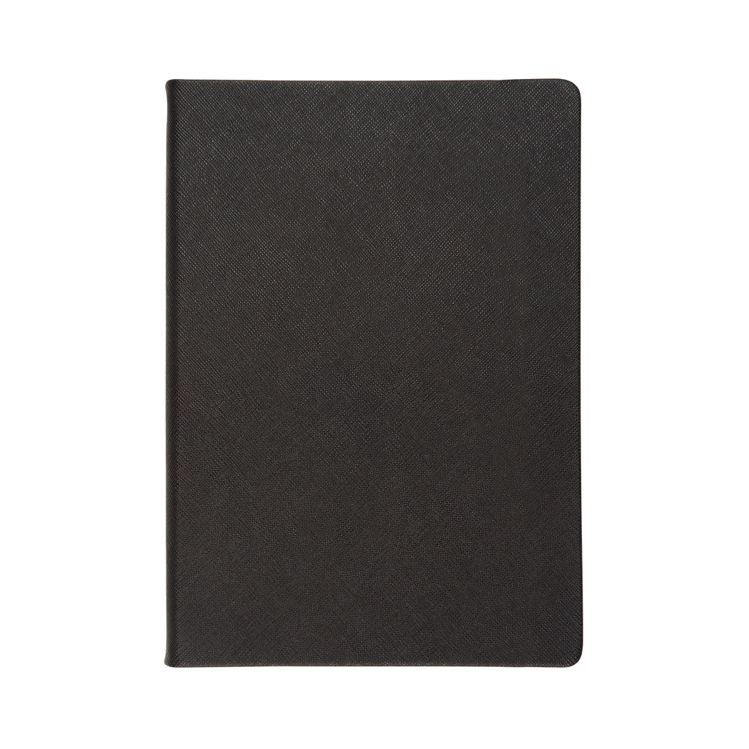 Black - A5 Saffiano Notebook - THEIMPRINT PTE LTD