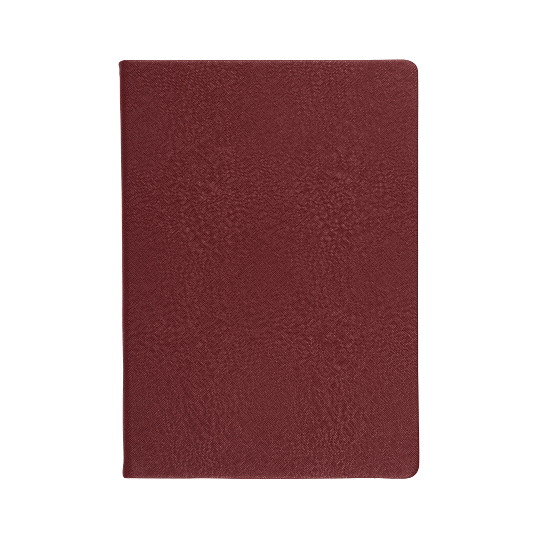 Burgundy - A5 Saffiano Notebook